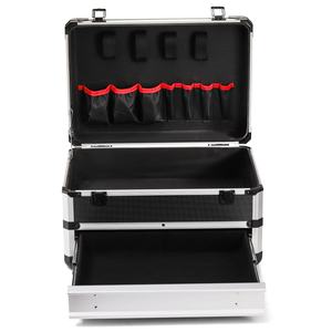 Caja de Herramientas de Aluminio con Cajón, Estuche Organizador de Herramientas Portátil para Oficina y Gimnasio - Product Image 3