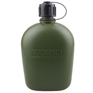 Muestra gratuita, botella deportiva Tritan personalizable, libre de BPA, para exteriores, portátil, para camping, mochila, taza de agua transparente y plana. - Product Image 3