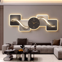 Nouvelle Horloge Murale LED Créative 2026 avec Détection Avancée pour Salon, Décoration Intérieure Unique, Horloge Silencieuse et Peinture Murale