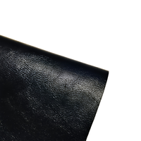 Noir 0.9MM d'épaisseur de haute qualité lisse Fine peau de mouton motif PU tissu en cuir synthétique utilisé pour sac à main, matériau de siège de voiture