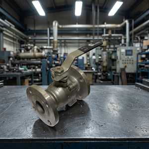 Vanne à bille pleine portée résistante à la corrosion en acier inoxydable avec raccordement à brides pour l'industrie pétrochimique - Product Image 2
