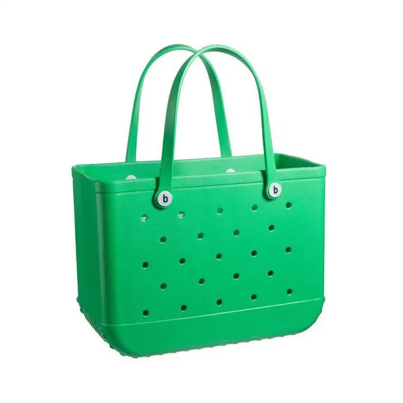 2023 Hot Factory Wholesale Beach Waterproof Handbags Custom Logo Summer Large Eva Silicone Baseball Cheetah Leopard Bogg Bag