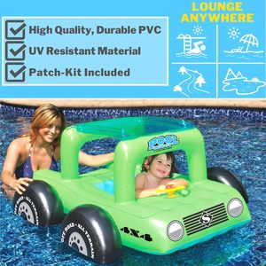 Flotador Inflable <span class=keywords><strong>para</strong></span> <span class=keywords><strong>Piscina</strong></span> con Forma <span class=keywords><strong>de</strong></span> Camioneta Todoterreno <span class=keywords><strong>para</strong></span> Niños, Flotador <span class=keywords><strong>de</strong></span> Natación <span class=keywords><strong>para</strong></span> Bebés, Asiento Flotante <span class=keywords><strong>para</strong></span> Niños Pequeños <span class=keywords><strong>para</strong></span> <span class=keywords><strong>Piscina</strong></span> - Product Image 2