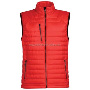 Custom Kleding Fabrikant Lichtgewicht Eendendons Ganzenvest Gilet Bodywarmer Voor Mannen