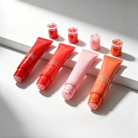 Tubes à lèvres en plastique personnalisés, gloss à lèvres personnalisé, couleur personnalisée, 10-20 ml, emballage cosmétique direct d'usine, tube d'emballage en silicone