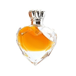 Botella de perfume Rongfa Glass en forma de corazón de 50 ml, transparente, con tapa de corona para almacenamiento de fragancias. - Product Image 5