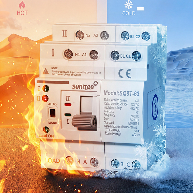Reliable Change Over Switch Automatic & 63A 4P ATS for Generator Backup Systems with Dual Power Support.