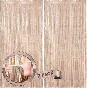 ฉากหลังผ้าฟอยล์สีเงินแบบเลเซอร์ พร้อมพู่ห้อยประดับ ฉากหลังวันเกิด วันวาเลนไทน์ - Product Image 3