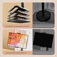 Support de tablette PC portable réglable et pliable PROYOU pour Android et iPad, support de table en aluminium pour PC