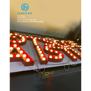 Segno luminoso con lampadina 3d in alluminio segno di lettera Custom Business Sign 3d lettere Led Light lettera Love/Marry Me producer - Product Image 5