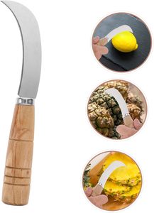 Gadget de cuisine multifonctionnel, outil de découpe de fruits avec manche en bois, coupe-ananas automatique, couteau à fruits en acier inoxydable, respectueux de l'environnement - Product Image 6