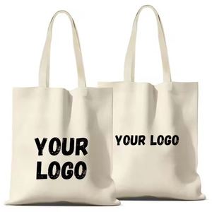 Premium Canvas Tote With Cotton Handle Personalized Embroidery Makeup Bag Reusable and Custom Logo for Sublimation - Product Image 1