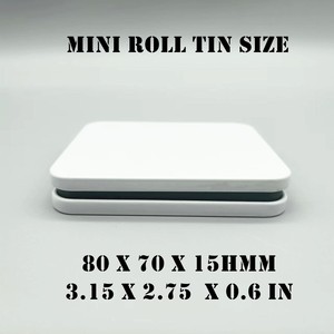 TinWonder TW 2309 Пустые жестяные коробки из пищевой жести с откидной крышкой, защитой от детей, для таблеток и лекарств, 5 шт., 10 шт., мини-рулоны - Product Image 4