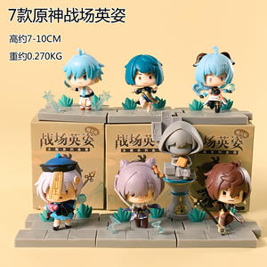 Caja Sorpresa de 5-11 cm, <span class=keywords><strong>Genshin</strong></span> Impact, Xiao, Zhongli, Venti, Kawaii, Figura de Anime de PVC, Juguete Coleccionable de Moda - Product Image 3