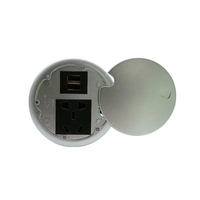 Tomacorriente de Escritorio Multifuncional Impermeable de Aleación para Oficina, Enchufe de Corriente para Mesa de Reuniones, Estándar de Enchufe US/EU/AU