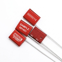 Scellé de câble en alliage d'aluminium haute résistance à la traction, numéros marqués au laser pour applications d'emballage de conteneurs et de remorques