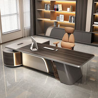Bureau de direction moderne de luxe, design haut de gamme, bureau en forme de L pour PDG, patron, pour la maison ou le commerce