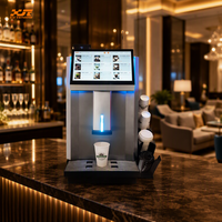 Distributeur automatique de café commercial, chaud et froid, marque Auroras, écran tactile LED
