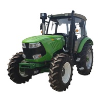 Tracteur à roues YTO diesel 40/45 CV, 4x4, transmission par engrenages, utilisation agricole, design compact multifonctionnel avec cabine ou cadre de sécurité