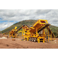 Precio de Fábrica, Trituradora de Mandíbulas Móvil, Planta de Trituración de Piedra, Conjunto Completo Portátil para Triturar Roca y Oro, 200tph, Rusia