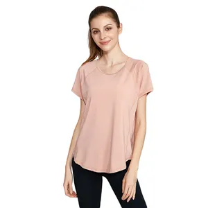 T-shirt 55% en coton biologique pour femmes, vêtements en chanvre, à manches courtes, couleur rustique, OEM/ODM, vente en gros, 45%