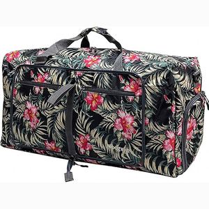 BSCI Custom Logo Best Travel Accessories <b>Foldable</b> Carry-On Bag Gym Bag With <b>Shoe</b> Compartment Travel Bag - Product Image 1