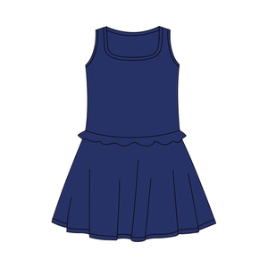 GSD3733 Vente en gros Nouvelle robe pour enfants style boutique Ensemble noir uni pour petite fille Sans MOQ ODM - Product Image 2