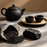 Argile à modeler noire haute plasticité HONGSEN de Hebei pour services à thé, pots de fleurs et sculptures artistiques