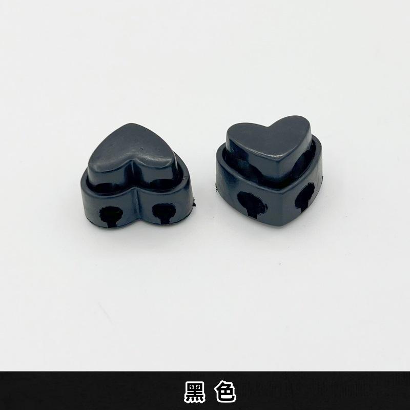 Noir - 5#largeur environ 2 cm - en forme de coeur