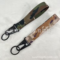 Porte-clés à transfert thermique, sérigraphie double face, boucle, matériau RPET respectueux de l'environnement, possibilité de personnaliser le logo.