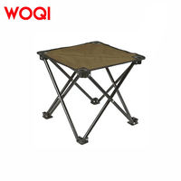 Tabouret de camping portable WOQI, sacs de transport, siège de voyage pliable pour l'extérieur, tabouret pliant portable pour le camping et les activités de plein air