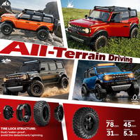AiJH R22 RTR avec transmission métallique et éclairage LED, échelle 1/12, RTR 4x4, camion RC tout-terrain, voiture RC