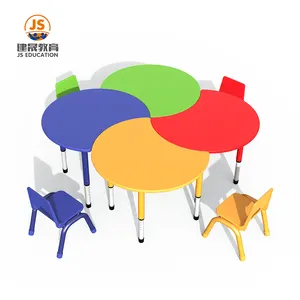 Nursery furniture kindergarten plastic hign Environmental protection kids table and chair set