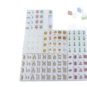 Juego de Mahjong Yexin, Mini, Portátil, para Viaje, Diseño de Bloques de Color, para Entretenimiento con Cartas de Ajedrez - Product Image 4