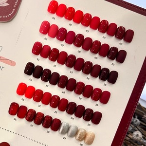 Set di Smalti Gel Rossi ad Alta Pigmentazione, Etichetta Privata Personalizzata, Colore Rosso Ciliegia per Capodanno, 15 ml - Product Image 4