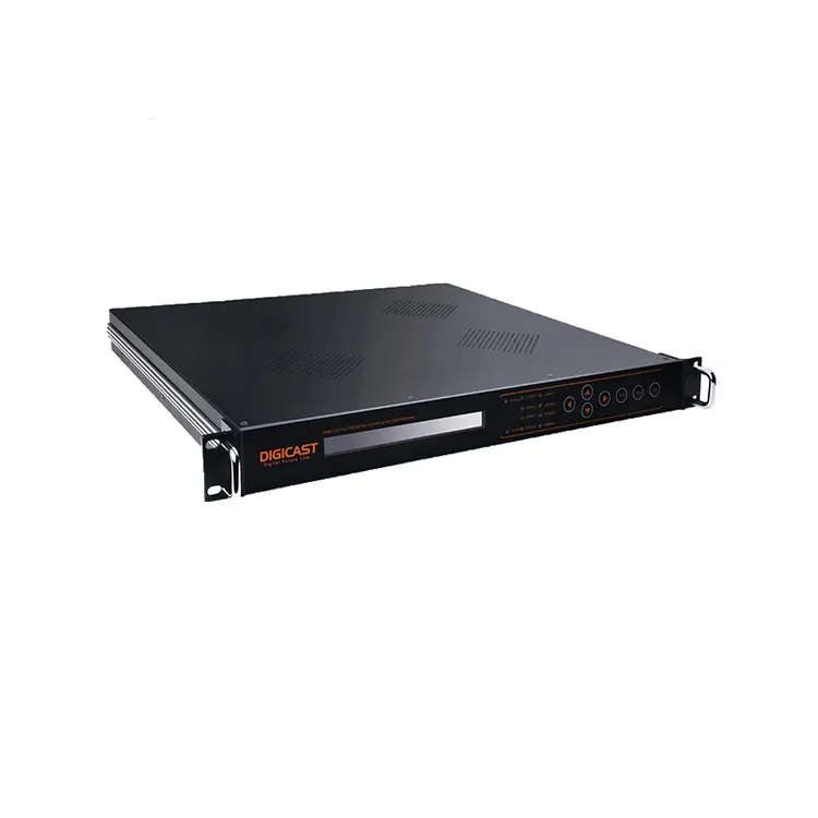MPEG-2 SD 8 Channel Encoder Berebut Mux Modulator QAM Digital Sistem untuk Jaringan HFC CATV Headend
