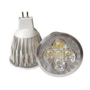 مصباح إضاءة LED عالي الكفاءة من الألومنيوم MR16 مصباح إضاءة LED E27 GU10 3w 4W 5w ضوء سقف أبيض بارد قابل للإضاءة