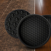 Patins de protection ronds en silicone alvéolé antidérapants pour pieds de chaise et de table, pour sols en bois
