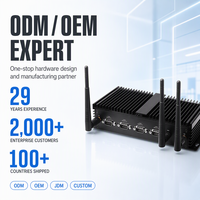 Mini PC industriel RK3568 avec contrôle industriel, 4x RS232 DB9 RS485 CAN, 2x GPIO, écran tactile, I2C, haut-parleur IR, 2x USB3.0, 4x USB2.0