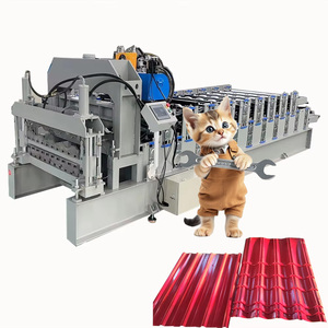 Maquinaria para Formar Rollos de Techo IBR, Máquina de Conformado en Frío de Tejas Metálicas de Acero, Máquina para Fabricar Acero Corrugado para Techos - Product Image 1