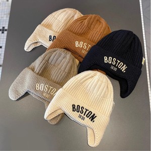 Bonnet tricoté Boston Earflap pour enfants, chapeau d'hiver chaud coupe-vent unisexe de 1 à 4 ans - Product Image 4