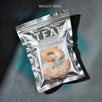 Sac à soufflet en PET/PE (CPP) imprimé par gravure personnalisée, thermoscellable, de qualité alimentaire, résistant à l'humidité et aux odeurs, pour fruits de mer, poissons, crevettes, saumon
