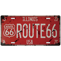 Carteles de chapa Retro Vintage decorativos de 15*30cm, placa de matrícula impresa en relieve, póster de Metal para garaje de coche con precio de fábrica