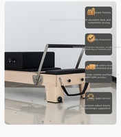 Lit de Pilates Reformer Professionnel Commercial Ajustable en Bois avec Correcteur – Équipement de Studio