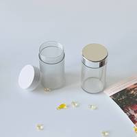Vente en gros de gélule vitaminée vide gélule amincissante bouteille de complément alimentaire bouteille givrée bouchon à vis 150ml 60 pièces