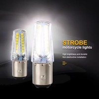 Feux LED pour moto 1157 2835 32smd Ampoules clignotantes Accessoires moto Blanc 12V Feu stop haute luminosité Clignotant