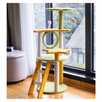 U-PETS intérieur arbre à chat maison coloré sisal matériel aire de jeu pour chats comprend fleur printemps temps
