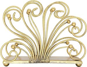 Servilletero decorativo de metal dorado, utensilios de cocina para el hogar, accesorios de mesa, decoración de boda a bajo costo - Product Image 3
