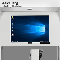 Machine d'étiquetage de positionnement de caméra visuelle d'autocollant d'étiquette visuelle entièrement automatique Machine d'étiquetage professionnelle de haute précision