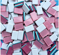 Funky Trade Custom 3-Layer Acrylic American Mahjong Tiles Premium US Mahjong Game Tiles untuk Hiburan Santai Dewasa.